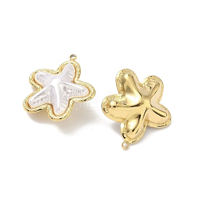 304 Stainless Steel with ABS Plastic Pearl Pendants STAS-G371-01G-01-1