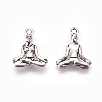 Tibetan Style Alloy Pendants TIBEP-A36593-AS-NR-1