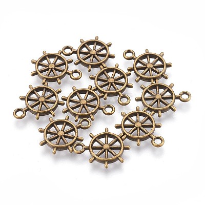 Tibetan Style Alloy Pendants TIBEP-A24561-AB-FF-1