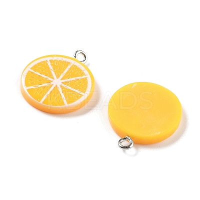 Opaque Resin Pendants RESI-S013-02H-1