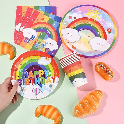 Rainbow Theme Birthday Party Decoration Sets ST-CJ0030-01-1