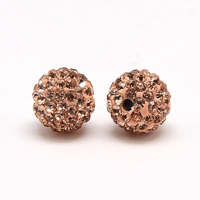 Polymer Clay Rhinestone Beads RB-A053-4mm-25-1
