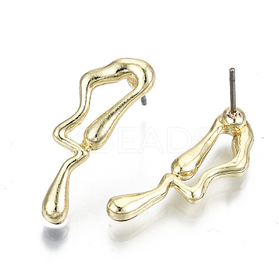 Alloy Stud Earrings EJEW-N046-007-NR-1