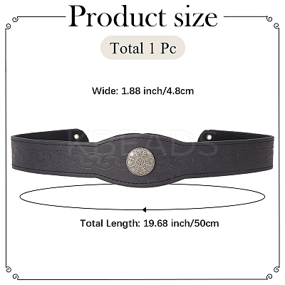 PU with Alloy and Iron Headring AJEW-WH20080-31A-1
