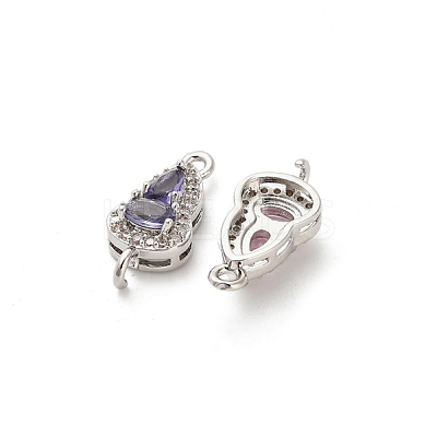 Glass Gourd Connector Charms KK-M314-16P-1
