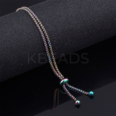 Stainless Steel Slider Bracelet/Bolo Bracelet Making MAK-CJ0002-02-1