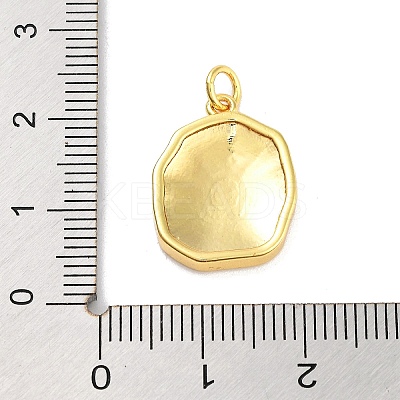 Real 18K Gold Plated Rack Plating Brass Enamel Pendants KK-M293-29G-05-1