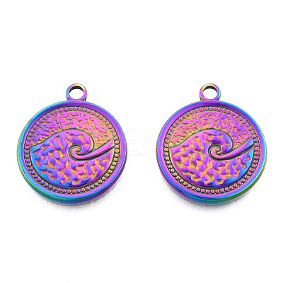 Ion Plating(IP) 201 Stainless Steel Pendants STAS-N098-248M-1