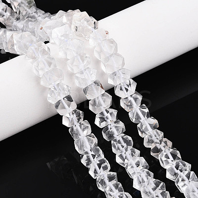 Natural Quartz Crystal Beads Strands G-N347-09A-01-1