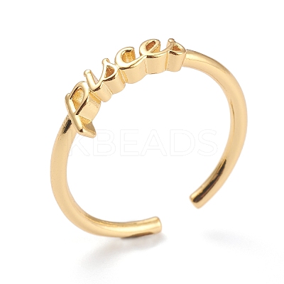 Constellation/Zodiac Sign Brass Cuff Rings RJEW-J074-05G-H-1