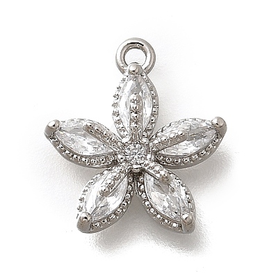 Brass Micro Pave Cubic Zirconia Pendants LS-KK-Q035-13P-1