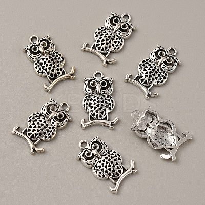 Tibetan Style Alloy Pendant Rhinestone Settings FIND-CJC0016-16C-1
