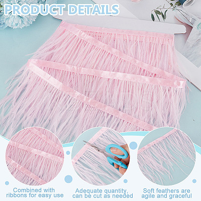 2M Fashion Ostrich Feather Trimming DIY-OC0013-52C-1