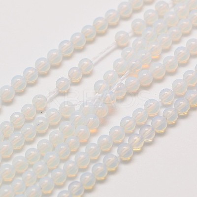 Opalite Round Beads Strands G-A130-2mm-A01-1