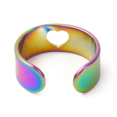 Ion Plating(IP) 201 Stainless Steel Ring RJEW-E063-05M-1