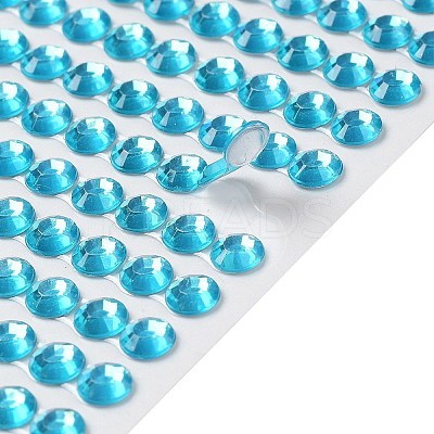 Self Adhesive Acrylic Rhinestone Stickers STIC-PW0012-01F-1