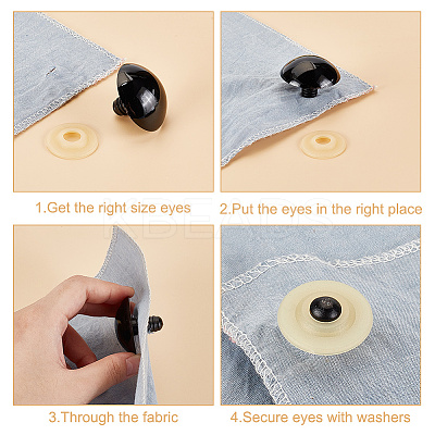 14Pcs Resin Safety Eyes DIY-FH0007-21C-1