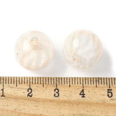 Two Tone Transparent Acrylic Beads OACR-D304-02H-1