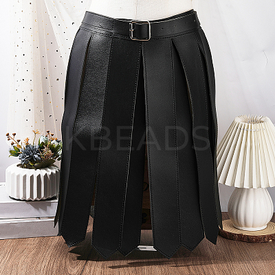 PU Leather Roman Belt Skirt AJEW-WH20033-120A-1