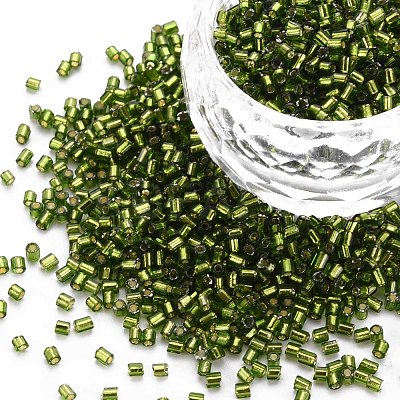 Glass Bugle Beads SEED-S032-08A-55A-1