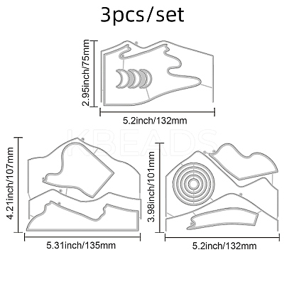 Carbon Steel Cutting Dies Stencils DIY-WH0309-1099-1