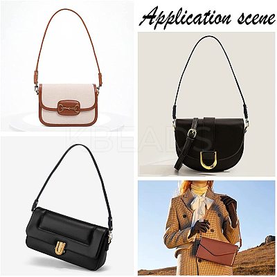 2Pcs 2 Colors PU Leather Bag Handle FIND-WR0003-44A-1