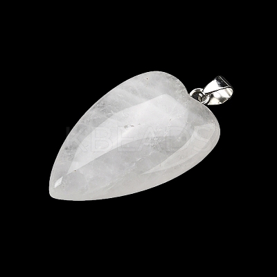 Natural Quartz Crystal Pendants G-F820-04P-16-1