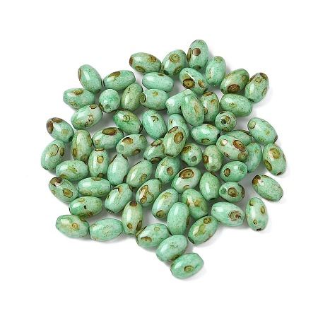 60Pcs 10G Baking Paint Picasso Glass Seed Beads LS-GLAA-V001-06A-1