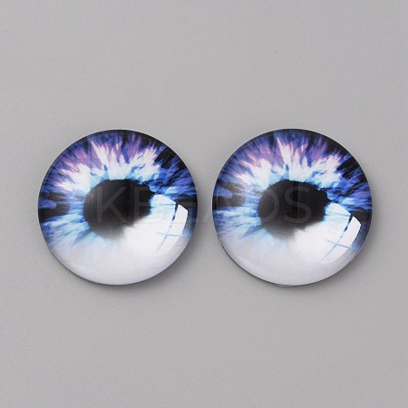 Glass Cabochons GLAA-WH0033-75H-02-1