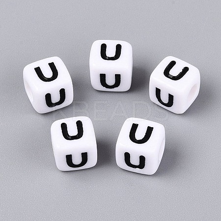 Opaque Acrylic Beads SACR-N020-04A-U-1