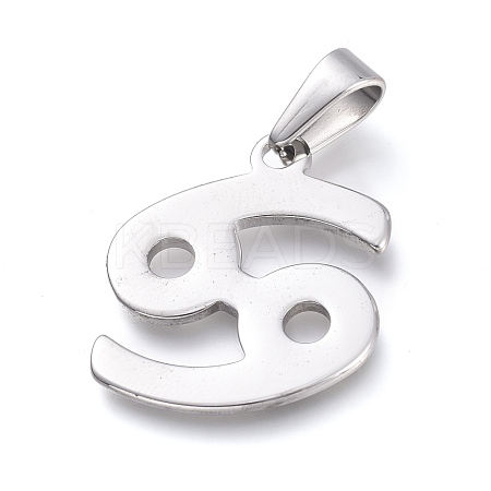 Non-Tarnish 304 Stainless Steel Pendants STAS-L210-06H-P-1
