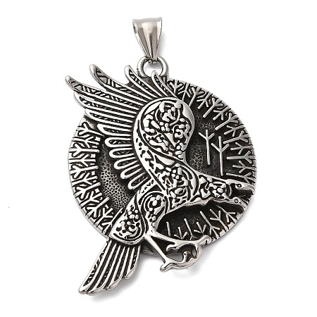 Viking Jewelry 304 Stainless Steel Pendants STAS-Z067-02P-1