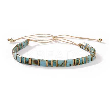 Bohemian Glass Seed Bead Slider Bracelets for Women VC8065-2-1