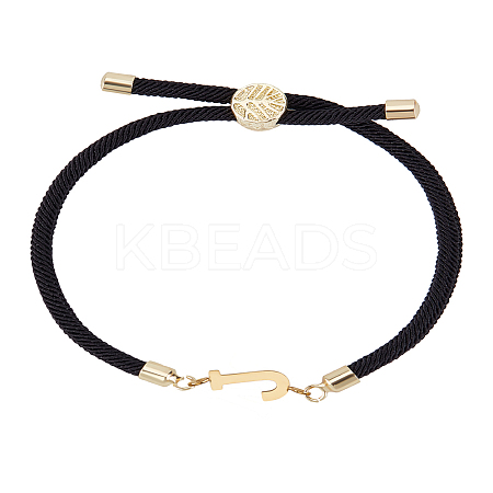 1Pc Adjustable Nylon Cord Slider Bracelets for Women BJEW-LP0001-32J-01-1