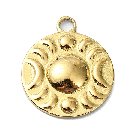 Ion Plating(IP) 304 Stainless Steel Pendants STAS-B058-02G-07-1