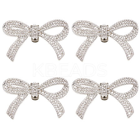 4Pcs Alloy Rhinestone Shoe Decoration AJEW-GF0009-29P-1