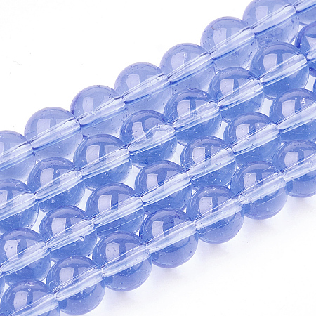 Glass Beads Strands LS-GR8mm66Y-1