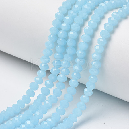 Glass Beads Strands X-EGLA-A034-J8mm-D04-1