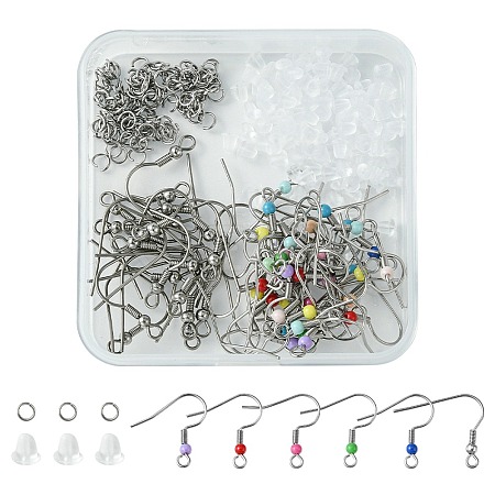 60Pcs 2 Style 316 Surgical & 304 Stainless Steel Earring Hooks DIY-FS0005-46-1