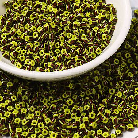 8/0 Opaque Colours Seep Glass Seed Beads SEED-F003-04B-04-1
