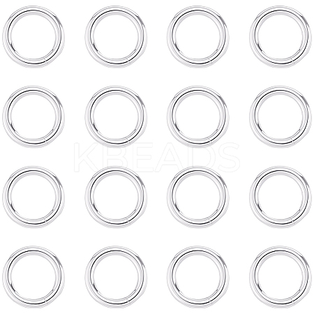 20Pcs 925 Sterling Silver Round Rings STER-BBC0009-64A-S-1