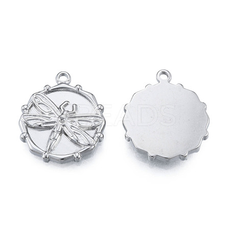 Non-Tarnish 304 Stainless Steel Pendants STAS-N098-207P-1