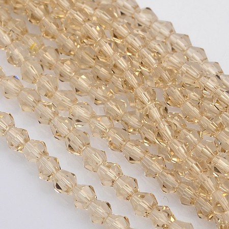 Bicone Glass Beads Strands LS-EGLA-P016-4mm-12-1