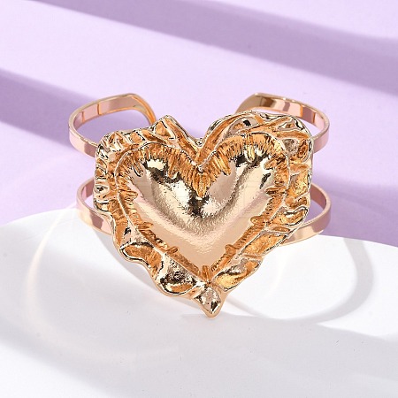 Alloy & Iron Cuff Bangles for Women LS-BJEW-F501-04KCG-1