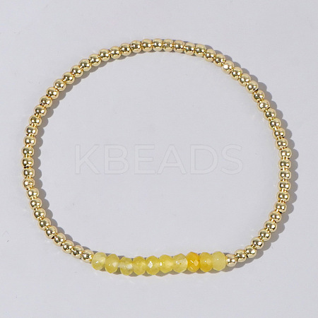 Colorful Mixed Brass Synthetic Gemstone Bead Copper Bracelet Women's Fashion Jewelry Wholesale RJ2833-2-1