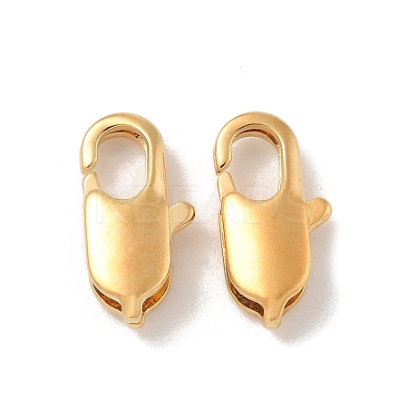 Brass Lobster Claw Clasps KK-H503-35G-02-1