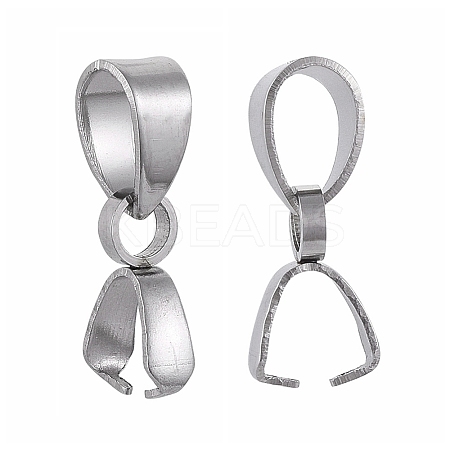 Tarnish Resistant 304 Stainless Steel Pinch Bails LS-X-STAS-K146-090-2.5x14-1