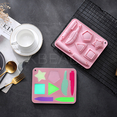 DIY Crayon Food Grade Silicone Molds DIY-B057-09-1