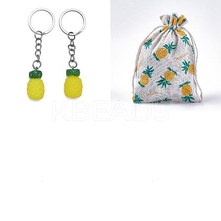 AHADERMAKER Polycotton(Polyester Cotton) Packing Pouches Drawstring Bags ABAG-GA0001-18-1