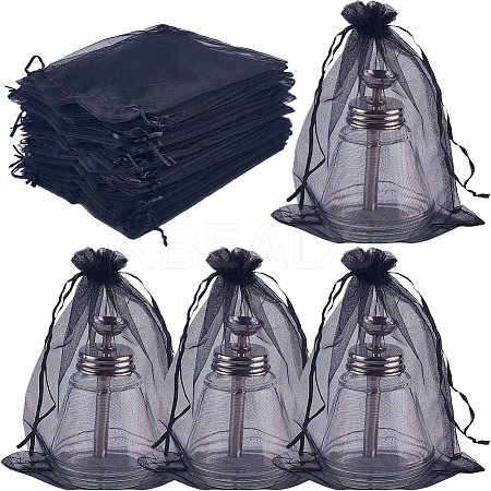 50pcs Large Organza Pouches Portable Shoes Bag Travel Storage Drawstring Bags OP-SP0001-03C-02-1